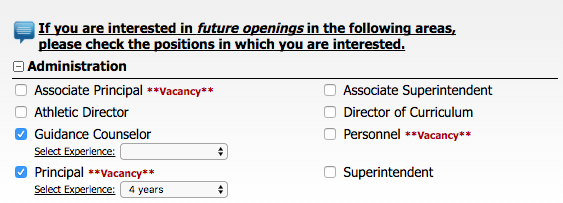 Position Desired Applicant Help