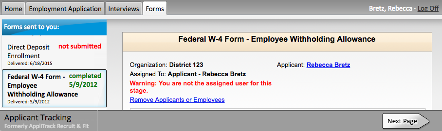 Check the Form Status – Applicant Help